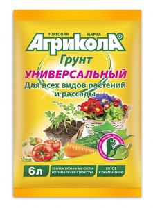АГРИКОЛА грунт универс. 6л., пакет 58-082