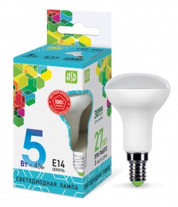 ASD standard R50 E14 5W(450lm) 4000K 4K 86x50 пластик/алюм  1517