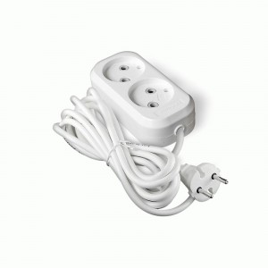 UNIVersal сет. удл. ПВС 2х0.75 2 роз.  3 м 10А (корпус ABS) E-202 1960