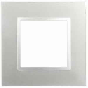 ЭРА Elegance рамка пластик СУ 1 мест., алюминий 14-5011-01 Classic 60573