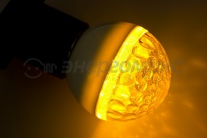 Лампа св/д Neon Night шар G50 E27 1W 9LED желтая прозр. (д/гирлянды "Белт Лайт") 405-211