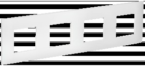 IEK SKANDY рамка СУ 4 мест. арктический белый SK-F04W SK-M42-K01
