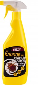 От клопов СПРЕЙ 400мл. (дельтаметрин) желтый (проф.) Абсолют тотал Гарант АЛТК400