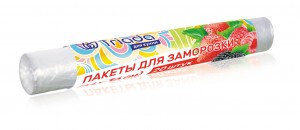 Пакеты фасовочные для заморозки 22*36см,20мкм,ПВД,20шт,рулон,991447/ TRIADA