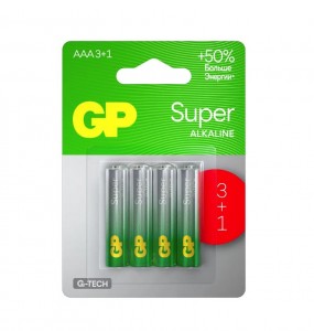 Э/п GP Super G-TECH 24A LR03/286 BL3+1