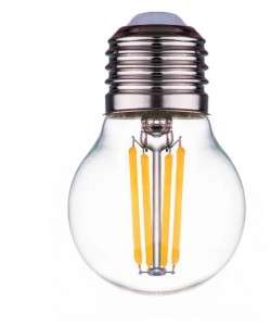 Ecola шар G45 E27 7W 2700K 2K прозр. 68х45 филамент (нитевидная) 360° Premium N7PW70ELC