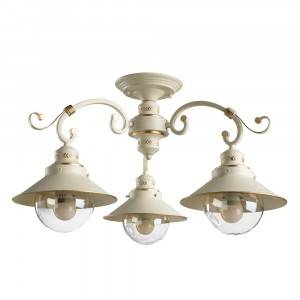 ARTELAMP Люстра 3x60W E27 610x350 прозрачный/бело-золотой GRAZIOSO A4577PL-3WG