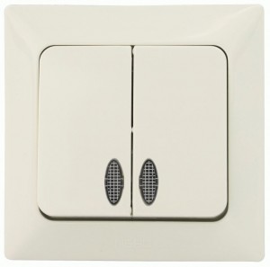 NE-AD ARAS выкл. СУ 2 кл. крем. (инд.) 93-111-03I