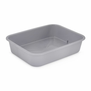 Туалет для кошек без сетки Эконом (33*25,6*7см) микс, М8212 Zoo Plast