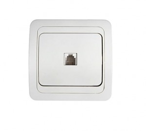 ASD/inHome CLASSICO роз. комп. СУ 1 мест. (RJ45) белая 4263