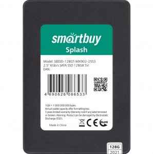 Накопитель 2,5" SSD Smartbuy Splash 128GB TLC SATA3