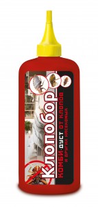 Клопобор Комби 100гр. (дуст) от клопов, блох, тараканов (циперметрин+малатион) Ваше хозяйство