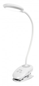 Smartbuy св-к настольный св/д с прищепкой, 5 W, белый (SBL-DL-5-cl-w)