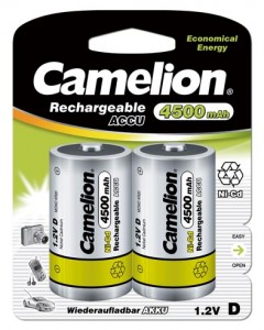 Ак-р Camelion R20 4500mAh Ni-Cd BL2
