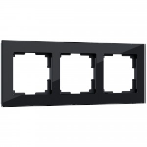 Werkel рамка СУ 3 мест. Favorit (черный) (WL01-Frame-03 a031799)W0031108 a051440