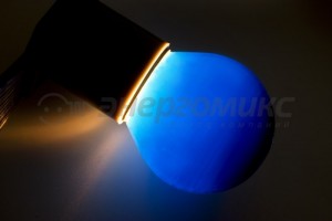 Лампа накал. Neon Night шар G45 E27 10W синяя матов. (д/гирлянды "Белт Лайт") 401-113