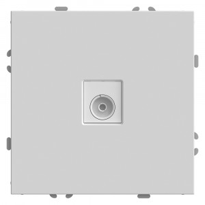 Stekker ЭМИЛИ мех. роз. TV СУ 1 мест. 75 Ом, 5-862МГц, белый фарфор, soft touch RST00-5108-01 49875