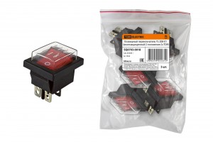TDM выкл-кноп СУ д/эл/прибор YL-208-01 10А перекл клав на 2 пол (2з) IP54 (цена/шт) (5!) SQ0703-0018