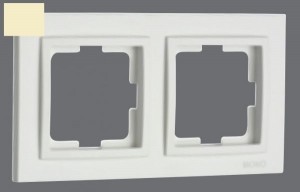 Mono DESPINA рамка СУ 2 мест. Крем 102-170000-161