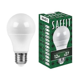 Saffit ЛОН А60 E27 12W(1100Lm) 2700K 2K матовая 112x60  SBA6012 55007