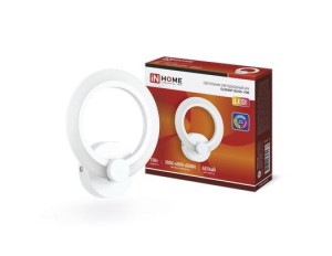 ASD/inHome св-к св/д БРА управл. 15W(1050lm) 2K-4K-6K 200x45 бел ELEGANT BLISS-15W  STEP COLOR 5345