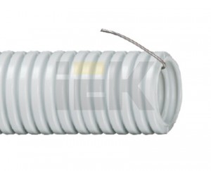 IEK труба гофр. ПВХ d 20 с зондом (25 м) (цена за 1м) CTG20-20-K41-025I