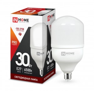 ASD/InHome высокомощн. E27 30W (2700lm) 6500К 6K 230V 181x100 HP-PRO 1088