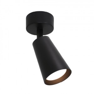 WOLTA св-к накладн поворот cпот CONO IP20 под лампу GU10 Чёрный BL D60x160 WSL-GU10/S11BL