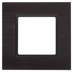 Эра 14-5201-05 СУ Рамка на 1 пост, металл, Elegance, чёрный+антр 5770