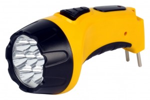 Smartbuy фонарь ручной SBF-86-Y (акк. 4V 0.8 Ah) 7св/д, желтый/пластик, вилка 220V