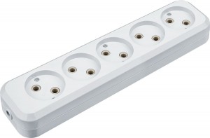 Navigator колодка 5 гн. (АБС-пластик) NCA-BL01-05-X-WH 61589