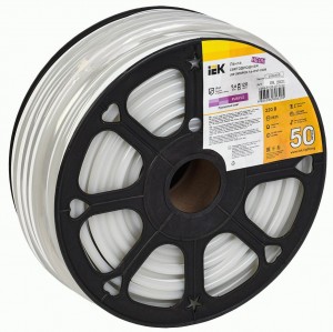 IEK неон гибкий 220V 450lm/m IP67 120led/m сеч9x16 цена за бухту, 50м LSR5-9-120-67-0-50