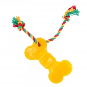 Игрушка для собак термопластичная Кость с канатом, 19см TP1148Mr.Pet