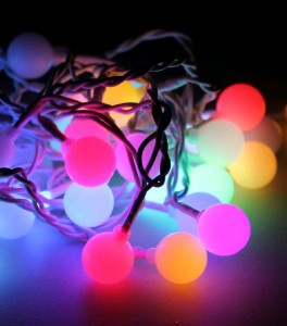 Гирлянда-нить Космос "Шарики" 30LED разноцв. 4.4м 8реж. KOC_GIR30LEDBigBALL_RGB