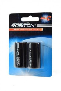 Адаптер для акк-ров Robiton AА-C R6-R14 BL2, 12153