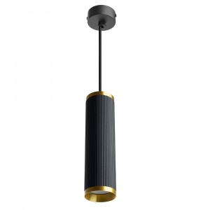 Feron св-к подвесной спот под лампу MR16 GU10 черный/ант.золот 55x200 ML1908 GATSBY levitation 48853