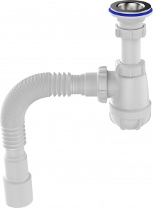 Aquant Сифон д/умывальника 1 1/4"х40, гибкая труба 40х40/50, S1015-18-MR