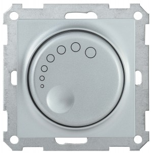 IEK BOLERO СС10-1-1-Б диммер СУ пов. с (инд.) 600Вт серебр. EDB11-0600-K23
