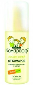 КОМАРОФФ Лосьон-спрей 100мл. От комаров (на кожу) 1800