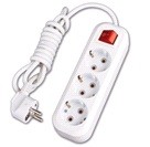 SmartBuy сет. удл. ПВС 3х1 3 роз.  3 м 16А земля,выкл (корпус АБС-пластик) SBE-16-3-03-ZS