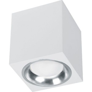 Feron св-к накладной спот GU10 35W IP20 белый металл 80x80x90 ML1754 41201