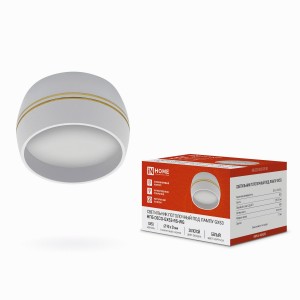 ASD/InHome св-к св/д накладной спот НПБ DECO-GX53-RS-WG белый 90x51 под лампу GX53 6396