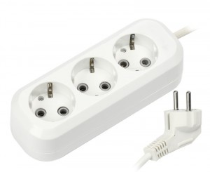 Smartbuy сет. удл. ПВС 3х1 3 роз. 15 м 16А земля (корпус АБС-пластик) SBE-16-3-15-Z