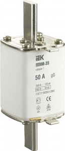 IEK Плавкая вставка предохранителя ППНИ-35, габарит 1,   50А