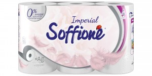 Туалетная бумага  4 слоя 6 рулонов Soffione Империал