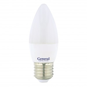 General Свеча E27 20W(1270lm) 6500K 6K 38x106 пластик/алюм GLDEN-CF-20-230-E27-6500 661481
