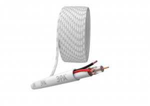 ЭРА Кабель д/видеонабл. K-0.75 КВК-В 2+2x0,75 CU, белый, PVC (бухта 200м, цена за бухту) 7298