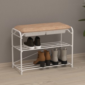 Подставка д/обуви Альфа23 (3полки с сидением) 2ящика 65*30*48см (БЕЛЫЙ) до 120кг ПДОА23СЯБ ЗМИ