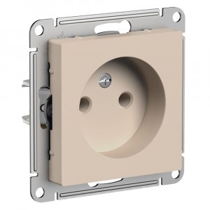 Schneider AtlasDesign мех. роз. СУ 1 мест. песочный (пл.осн.) ATN001241 (5!)