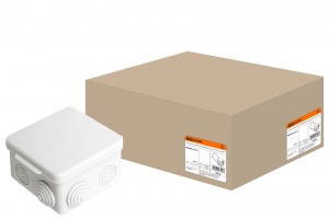 TDM коробка распред. 80х80х50 мм ОУ с крышкой IP54, 7 входов (100!) SQ1401-0112